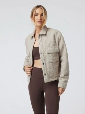 Vuori Sycamore Short Shirt Jacket Dark Salt